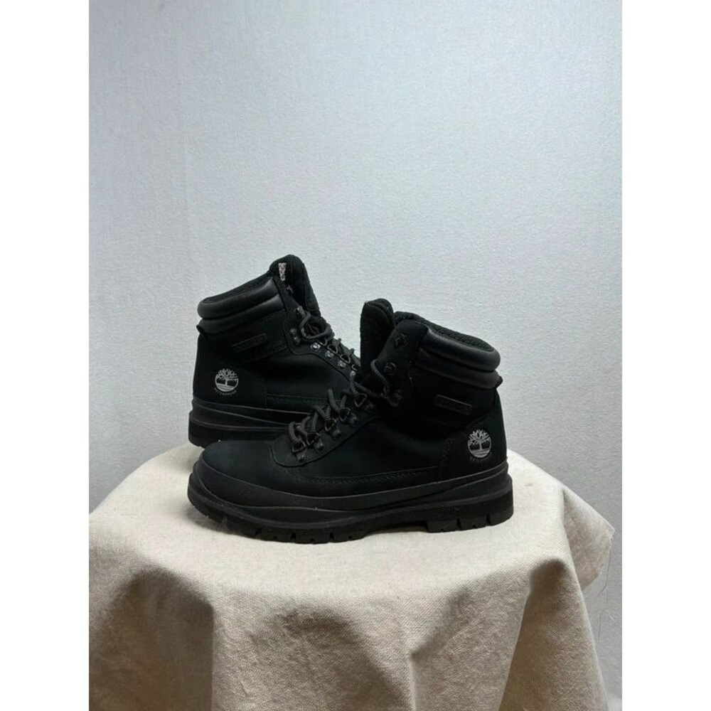 Timberland Waterproof Black Leather Hiking Boots Men’s Size 10 SensorFlex A1YWA
